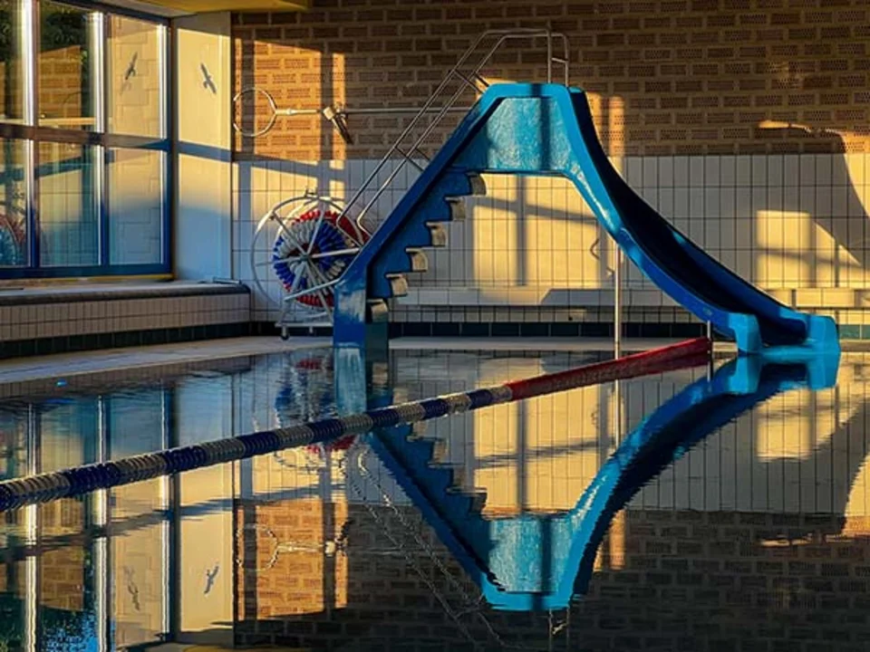 Rutsche im Schwimmbad in Velmede