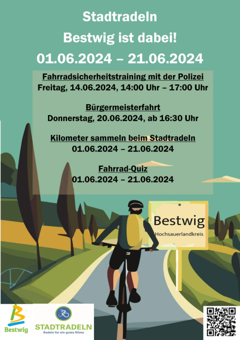 Plakat Stadtradeln in Bestwig