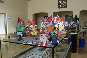 Viele tolle Bergzwerge bereicherten die Ausstellung über Tage.