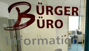 Eingang des Bürgerbüros im Rathaus Bestwig