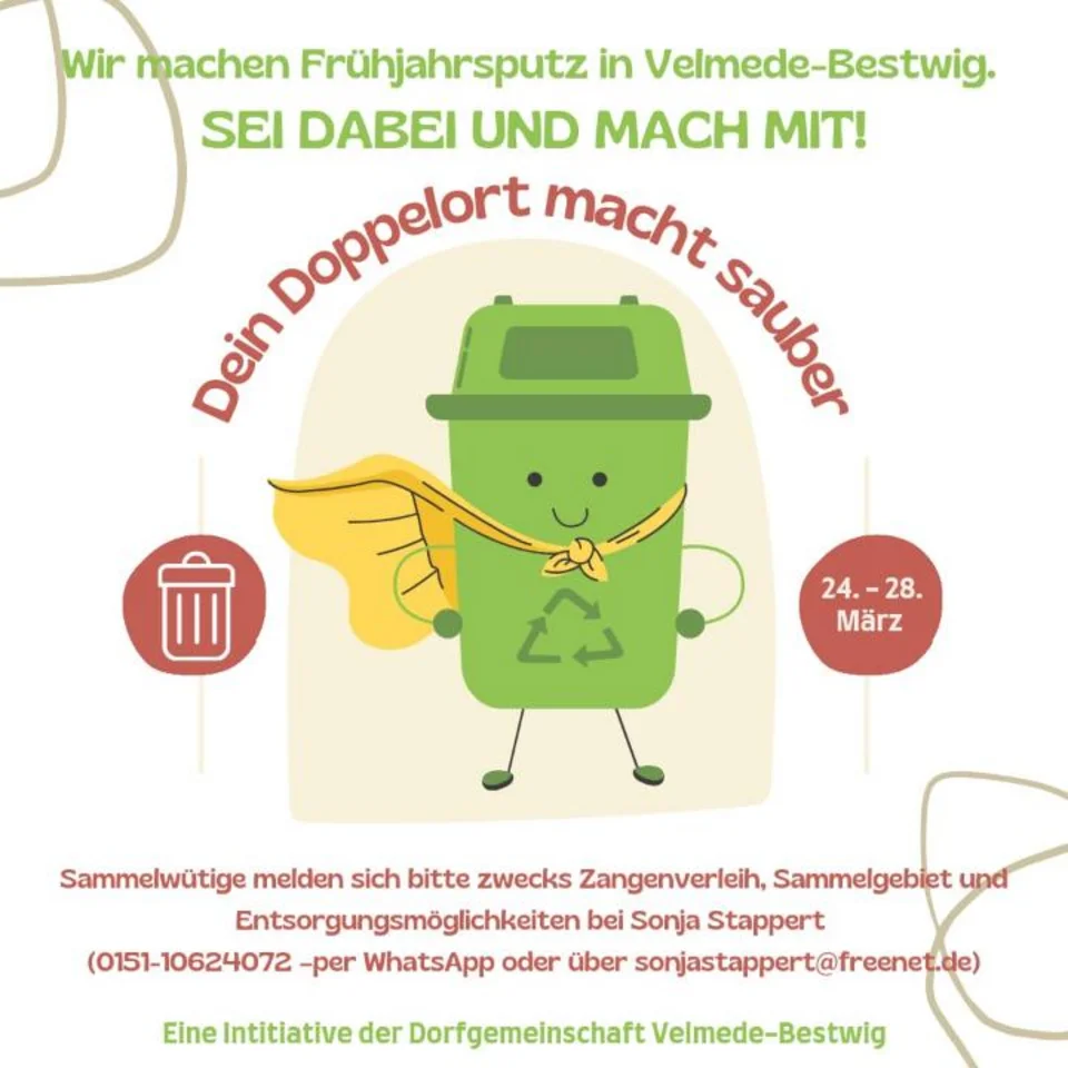Plakat Doppelort macht sauber