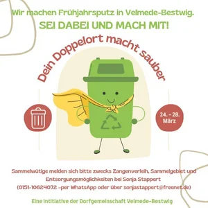 Plakat Doppelort macht sauber