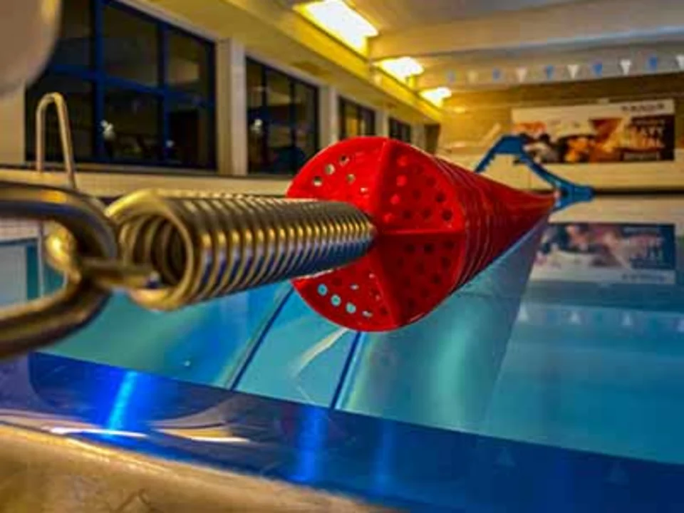 Blick in das Schwimmbad in Velmede 
