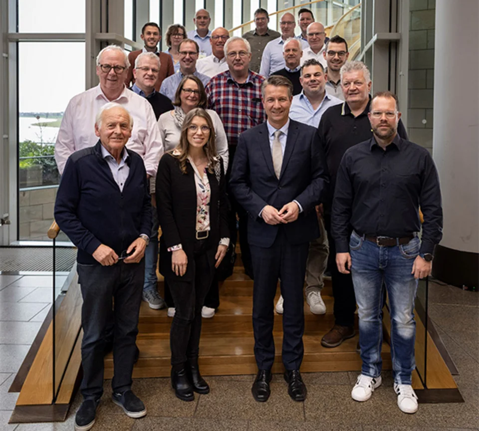 Mitglieder Arbeitskreis Bestwig, Bürgermeister Ralf Péus und Matthias Kerkhoff MdL