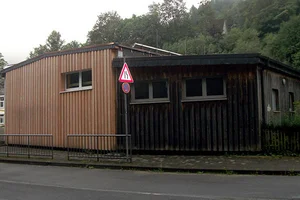 Gebäude der ehemaligen Schwimmhalle in Ramsbeck